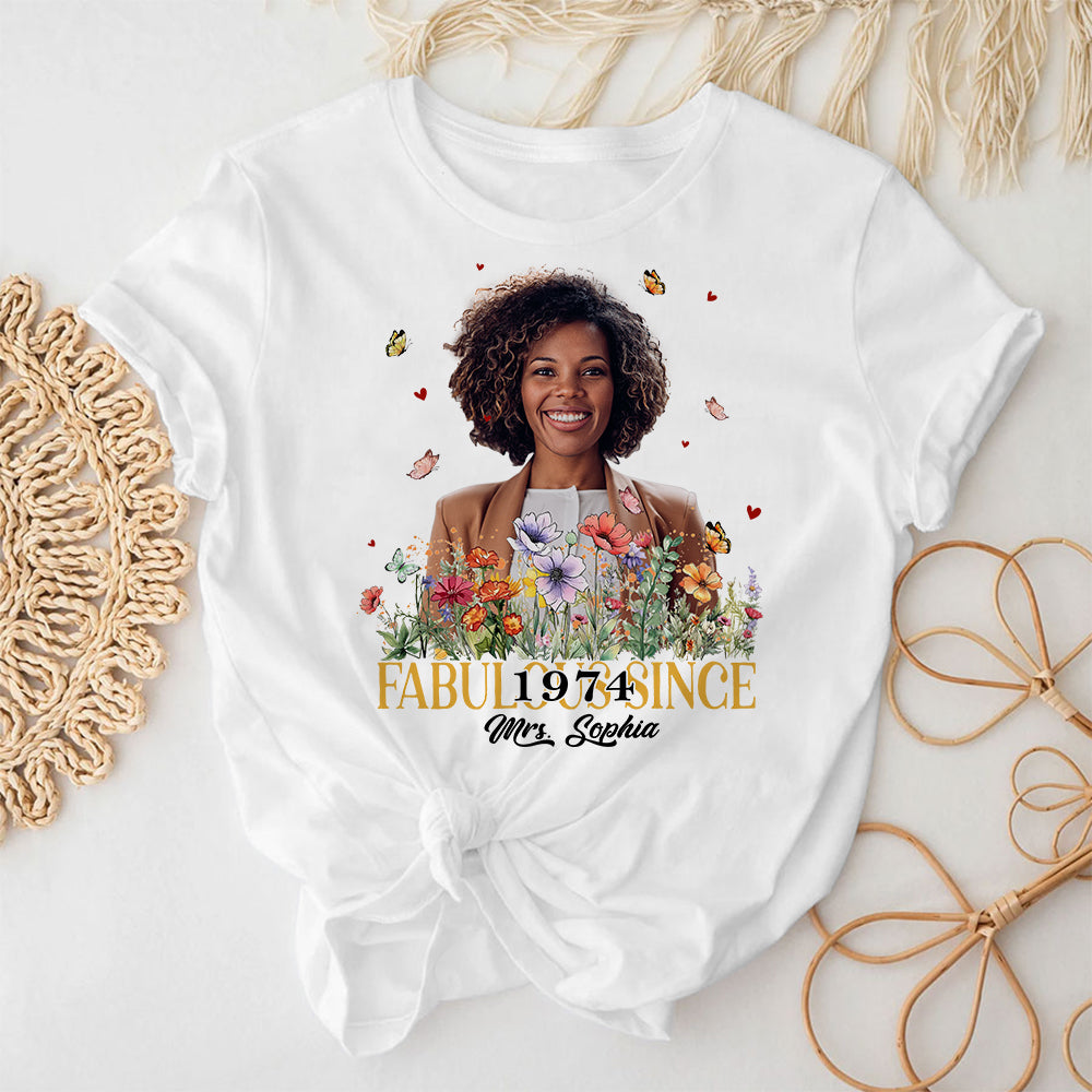 50th Birthday Shirts, Custom Birthday Shirts, Turning 50 Shirt, Gifts For Women Turning 50, 50 And Fabulous Shirt, 1974 Shirt - ALK