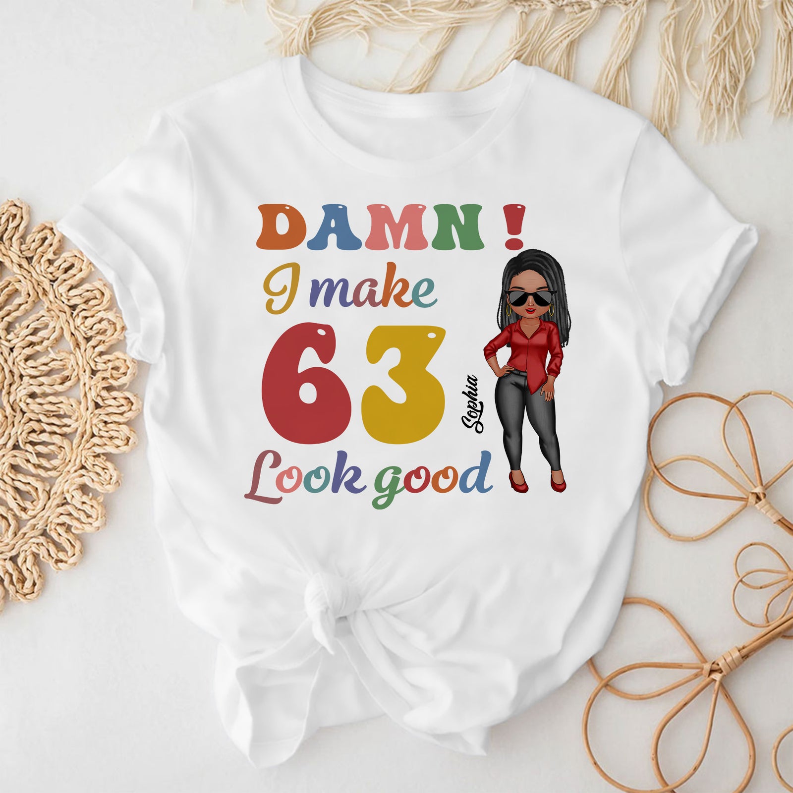 63rd Birthday Shirts, Custom Birthday Shirts, Turning 63 Shirt, Gifts For Women Turning 63, 63 And Fabulous Shirt, 1961 Shirt - ALK