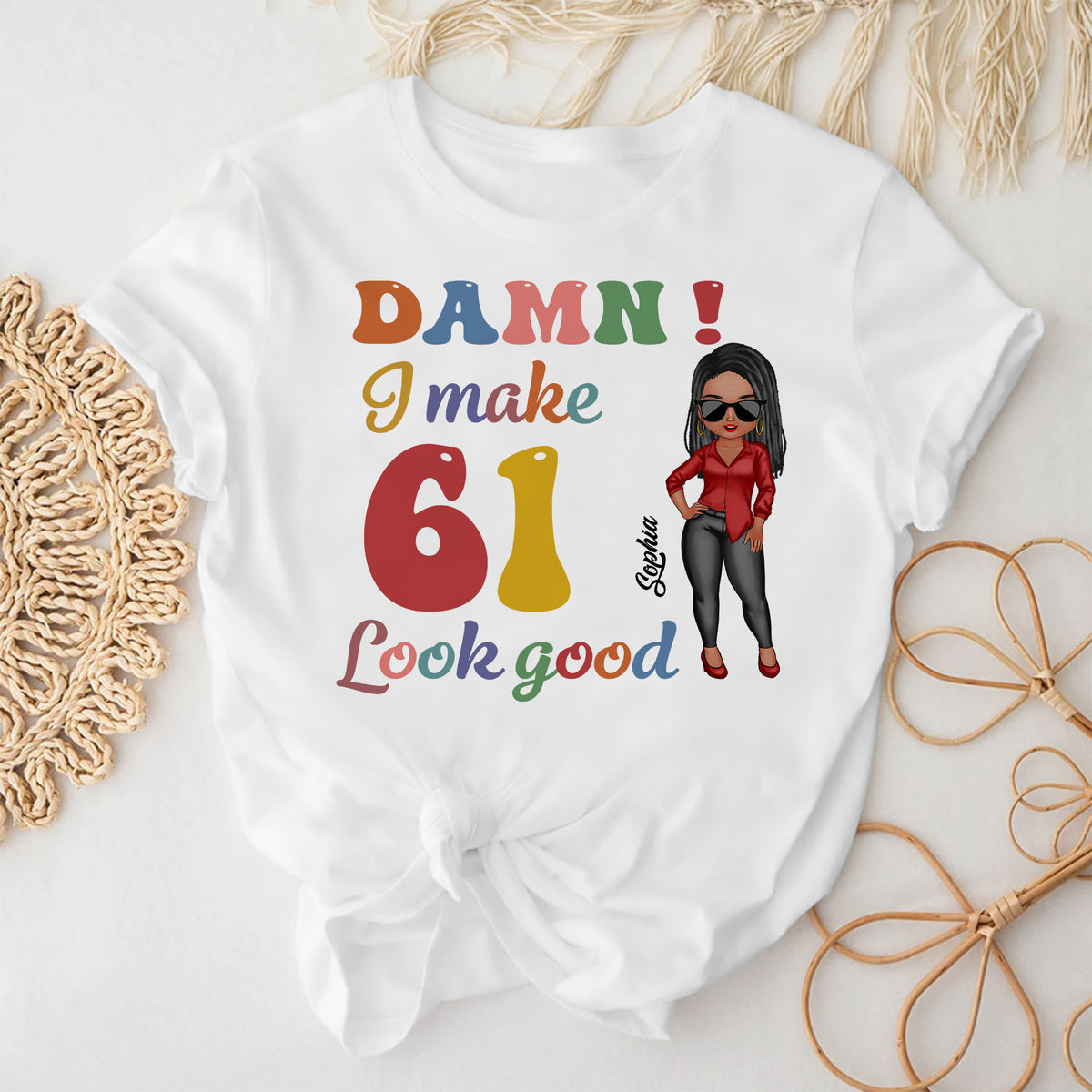 61st Birthday Shirts, Custom Birthday Shirts, Turning 61 Shirt, Gifts For Women Turning 61, 61 And Fabulous Shirt, 1963 Shirt - ALK
