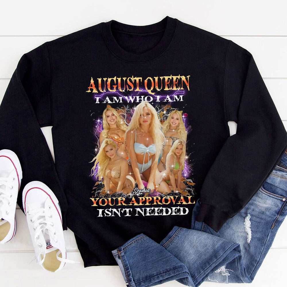 August Birthday Shirt, Custom Birthday Shirt, Queens Born In August, August Birthday Shirts For Woman, August Birthday Gifts - YPT-ALK