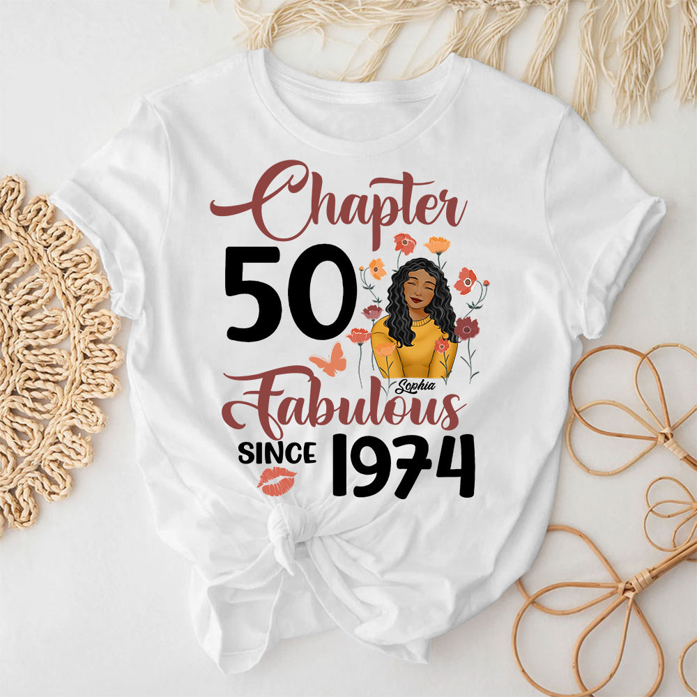 50th Birthday Shirts, Custom Birthday Shirts, Turning 50 Shirt, Gifts For Women Turning 50, 50 And Fabulous Shirt, 1974 Shirt - ALK
