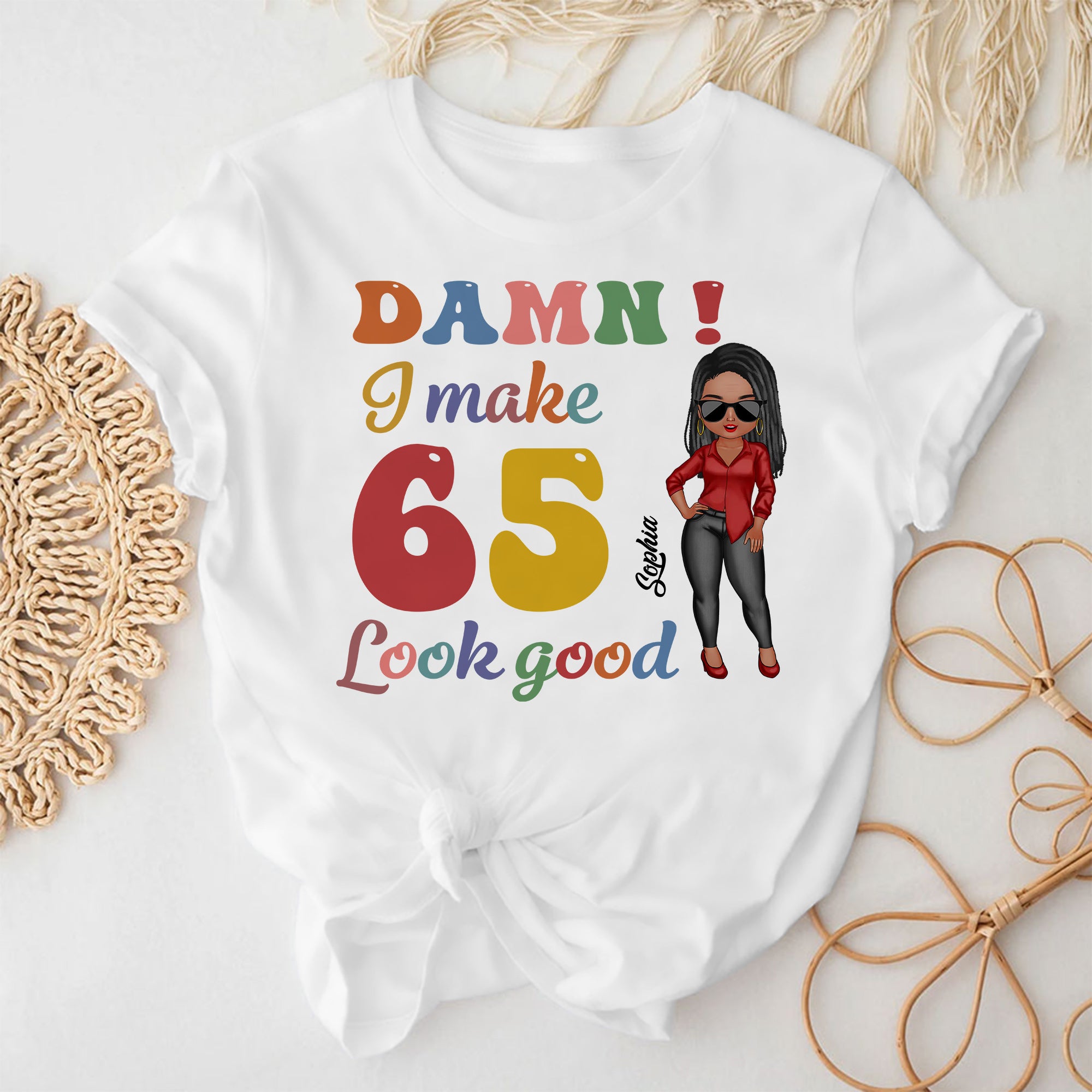 65th Birthday Shirts, Custom Birthday Shirts, Turning 65 Shirt, Gifts For Women Turning 65, 65 And Fabulous Shirt, 1959 Shirt - ALK