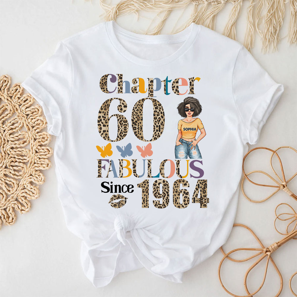 Chapter 60, Fabulous Since 1964 60th Birthday Unique T Shirt For Woman, Custom Birthday Shirt, Her Gifts For 60 Years Old , Turning 60 Birthday Cotton Shirt - YPT-HCT