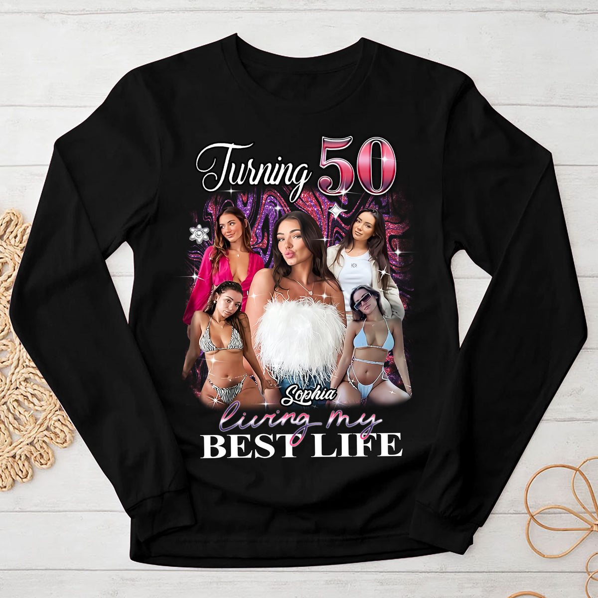50th Birthday Shirts, Custom Birthday Shirts, Turning 50 Shirt, Gifts For Women Turning 50, 50th Birthday Shirts For Her-YPT-HMT