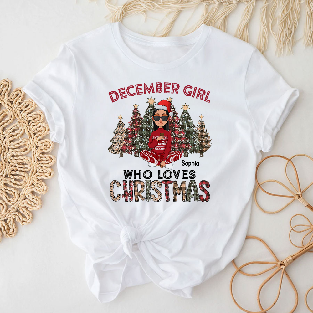 December Christmas Shirt, Custom Christmas Shirt, Queen Was Born In December, December Christmas Shirts For Woman, December Christmas Gifts