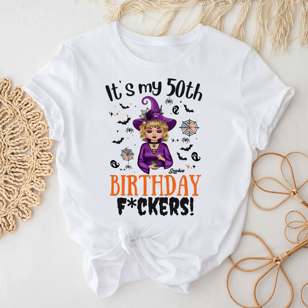 Personalized 50th Birthday Shirts, Custom Birthday Shirts, Turning 50 Shirt, Gifts For Women Turning 50, 50 And Fabulous Shirt, 50th Birthday Shirts For Her-YPT-ALK