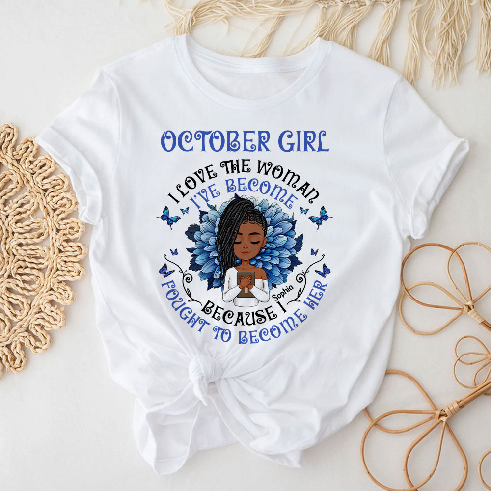 October Birthday Shirt, Custom Birthday Shirt, Queens Was Born In October, October Birthday Shirts For Woman, October Birthday Gifts