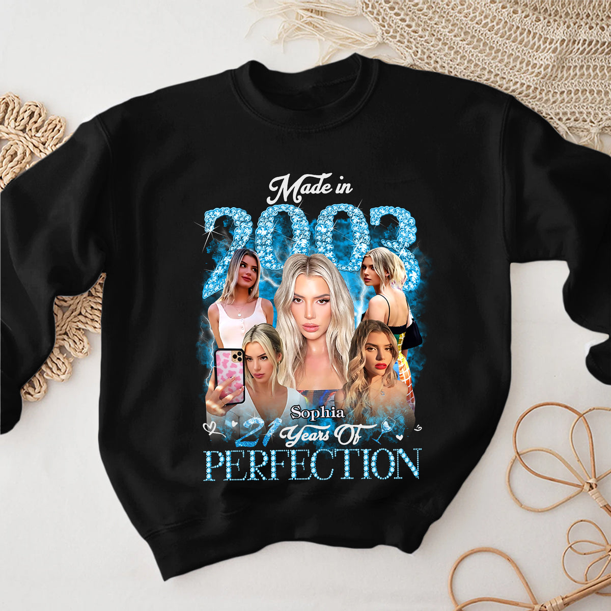 21st Birthday Shirts, Custom Birthday Shirts, Turning 21 Shirt, Gifts For Women Turning 21, 21 And Fabulous Shirt, 2003 Shirt, 21st Birthday Shirts For Her-YPT-TLT