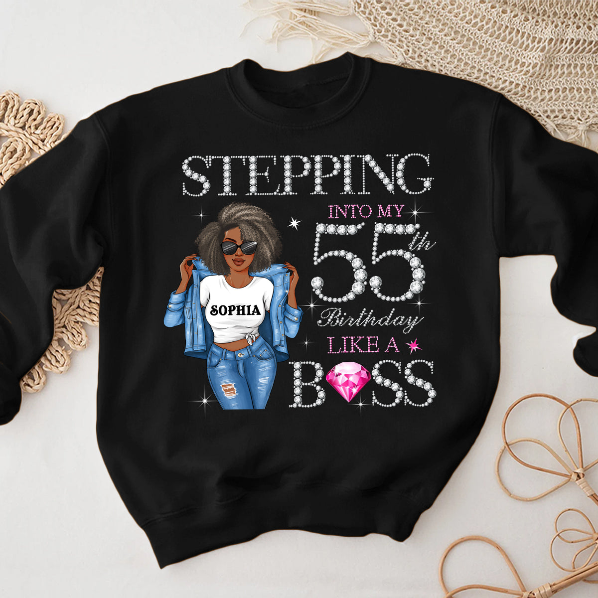 55th Birthday Shirts, Custom Birthday Shirts, Turning 55 Shirt, Gifts For Women Turning 55, 55th Birthday Shirts For Her-YPT-HMT