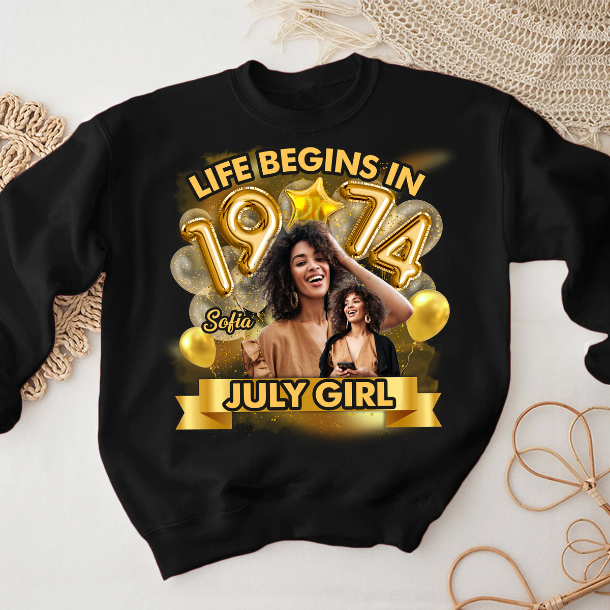 50th Birthday Shirts For Her, Personalised 50th Birthday Gifts, 1974 T Shirt, 50 And Fabulous Shirt, 50th Birthday Shirt Ideas, Gift Ideas 50th Birthday Woman -YPT-HMT