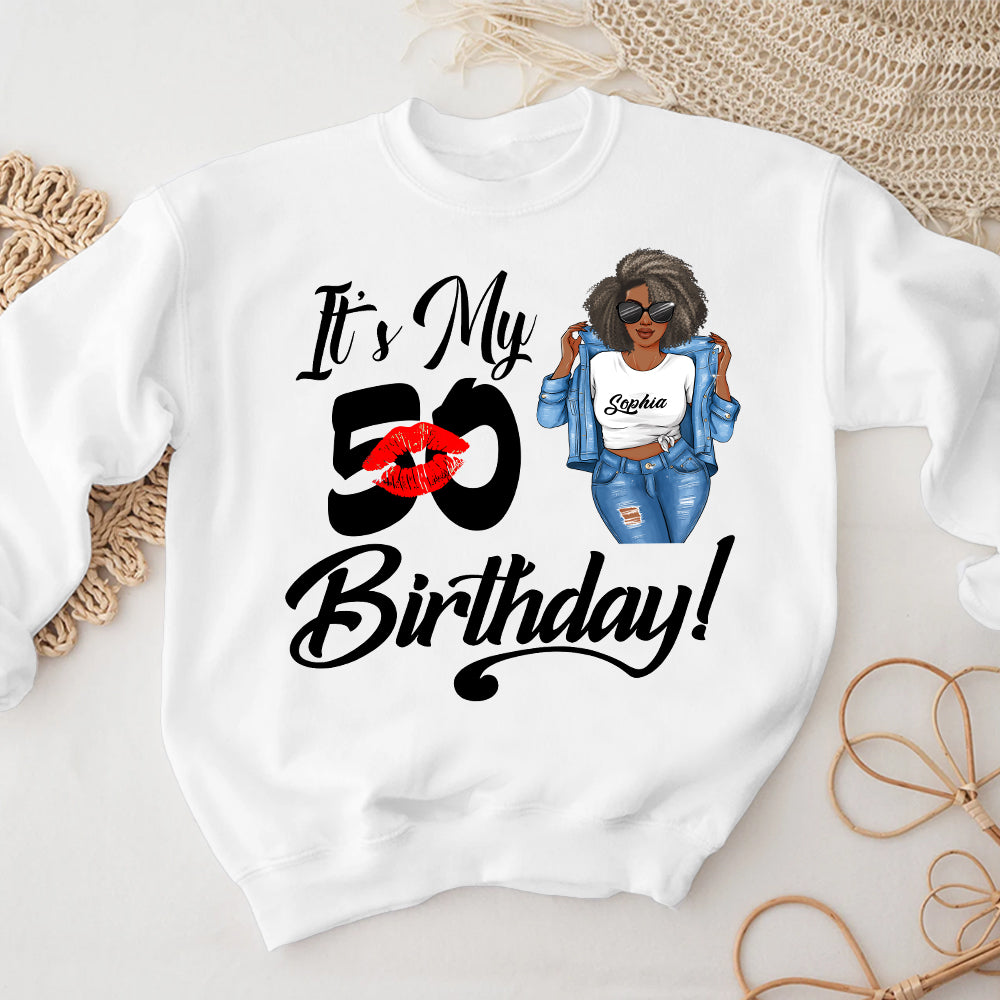 50th Birthday Unique T Shirt For Woman, Custom Birthday Shirt, Her Gifts For 50 Years Old, Custom Picture Tee, Personalized Birthday Shirt-YPT-HMT