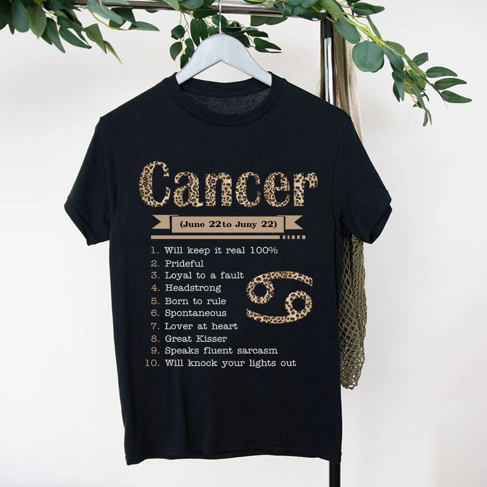 Cancer Girl, Cancer Birthday Shirts For Woman, Cancer Birthday Month, Cancer Cotton T-Shirt For Her