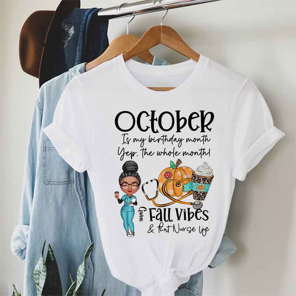 October Birthday Shirt, Custom Birthday Shirt, Queens Are Born In October Birthday Shirts For Woman