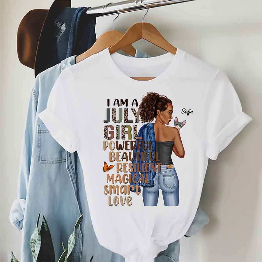 July Birthday Shirt, Custom Birthday Shirt, Queens Born In July, July Birthday Shirts For Woman, July Birthday Gifts -YPT-ALK