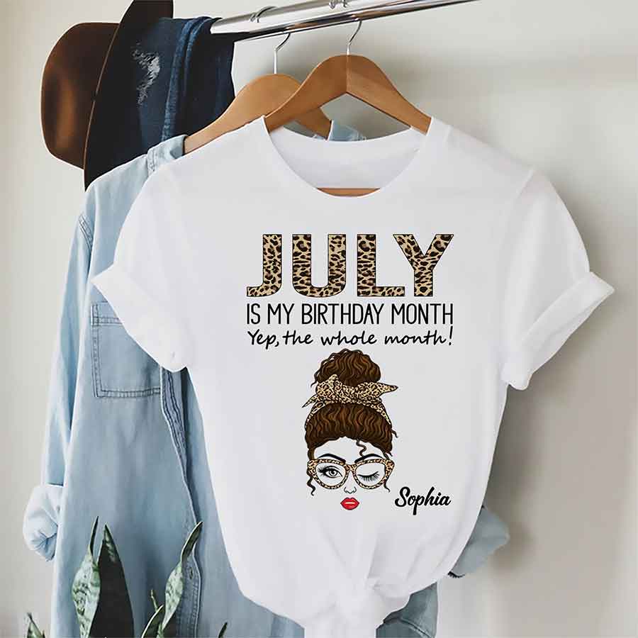 July Birthday Shirt, Custom Birthday Shirt, Queens Born In July, July Birthday Shirts For Woman, July Birthday Gifts-YPT-ALK