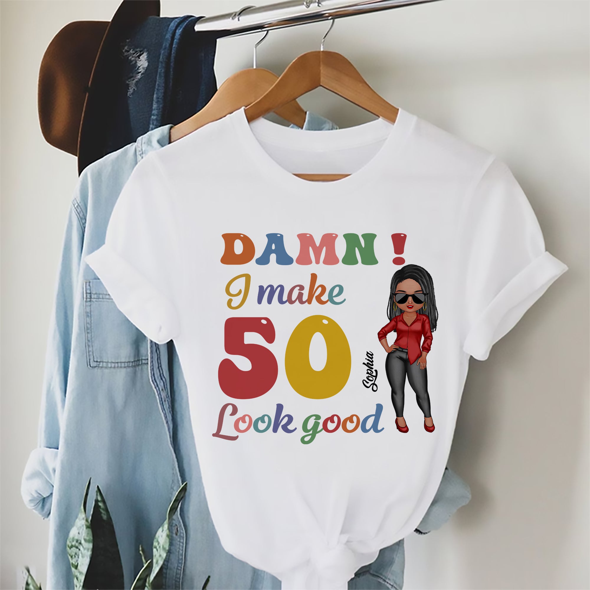 50th Birthday Shirts, Custom Birthday Shirts, Turning 50 Shirt, Gifts For Women Turning 50, 50 And Fabulous Shirt, 1974 Shirt - ALK