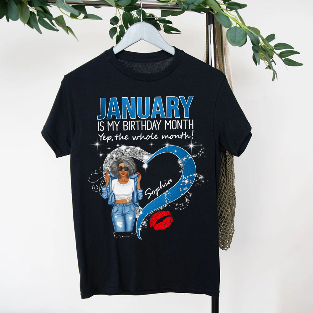 January Birthday Shirt, Custom Birthday Shirt, Queens Are Born In January, January Birthday Shirts For Woman, January Birthday Gifts