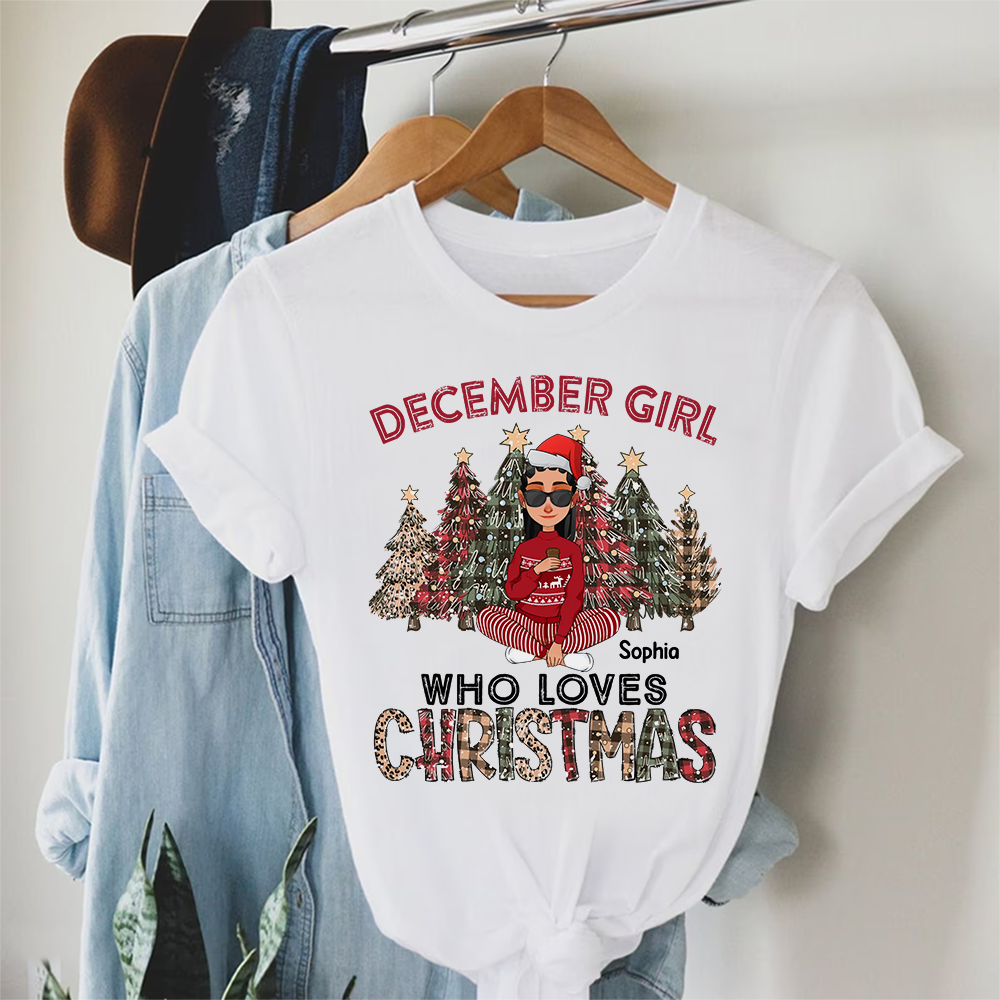 December Christmas Shirt, Custom Christmas Shirt, Queen Was Born In December, December Christmas Shirts For Woman, December Christmas Gifts