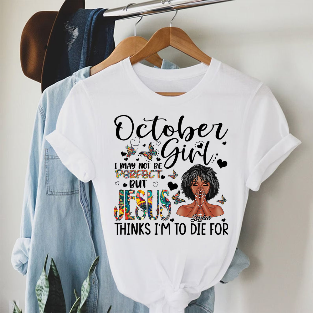 Personalized October Birthday Shirt, Custom Birthday Shirt, Queens are Born In October, October Birthday Shirts For Woman, October Birthday Gifts-YPT-ALK