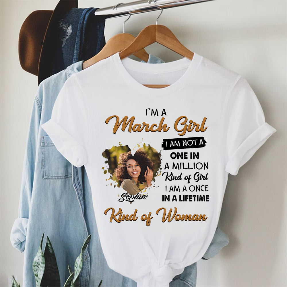 March Birthday Shirt, Custom Birthday Shirt, Queens Born In March, March Birthday Shirts For Woman, March Birthday Gifts-YPT-HCT