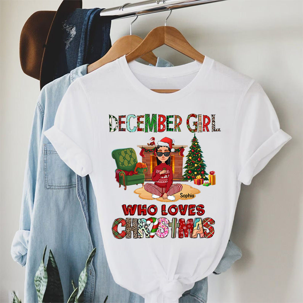 December Christmas Shirt, Custom Christmas Shirt, Queen Was Born In December, December Christmas Shirts For Woman, December Christmas Gifts