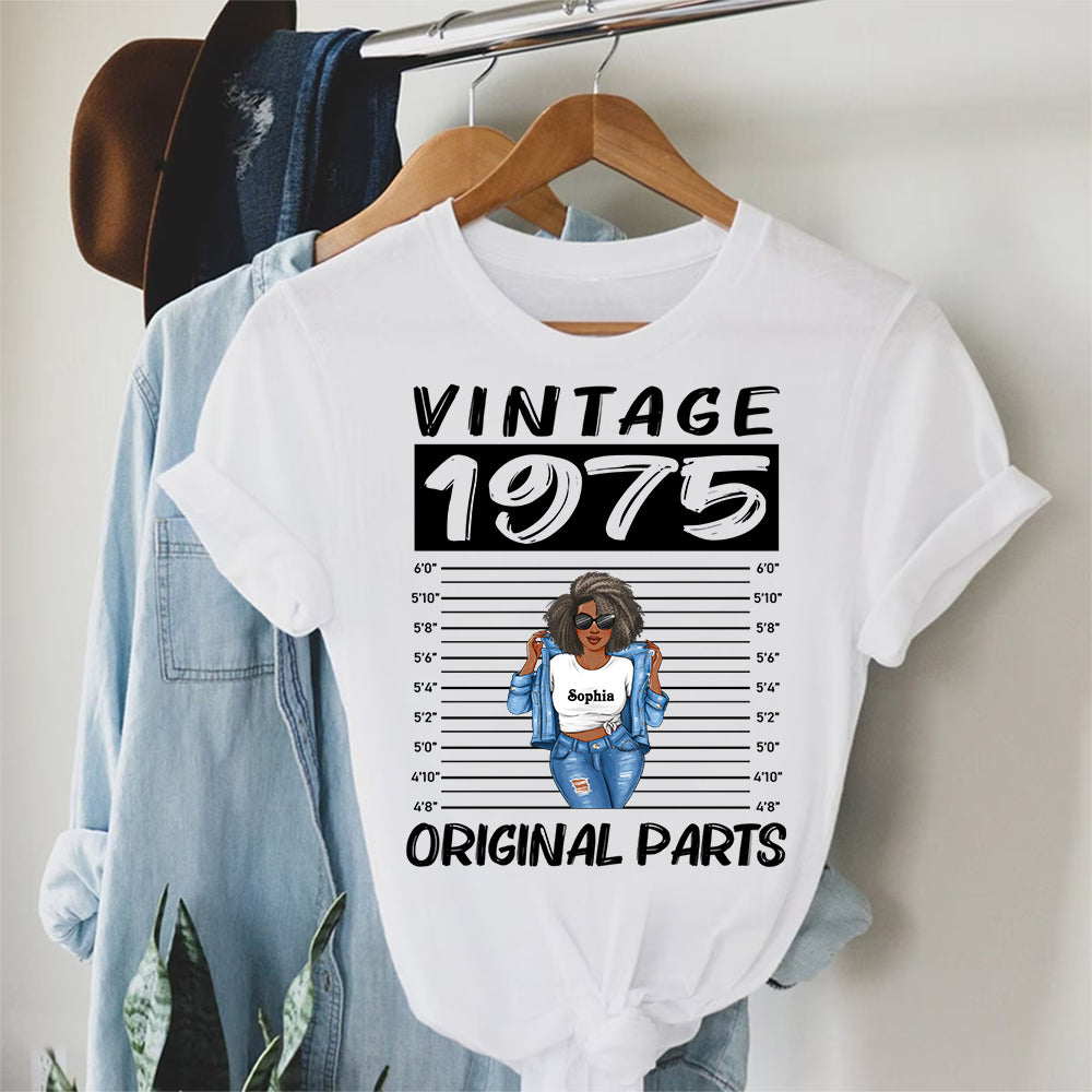 50th Birthday Shirts, Custom Birthday Shirts, Turning 50 Shirt, Gifts For Women Turning 50, 50 And Fabulous Shirt, 1975 Shirt, 50th Birthday Shirts For Her-YPT-ALK