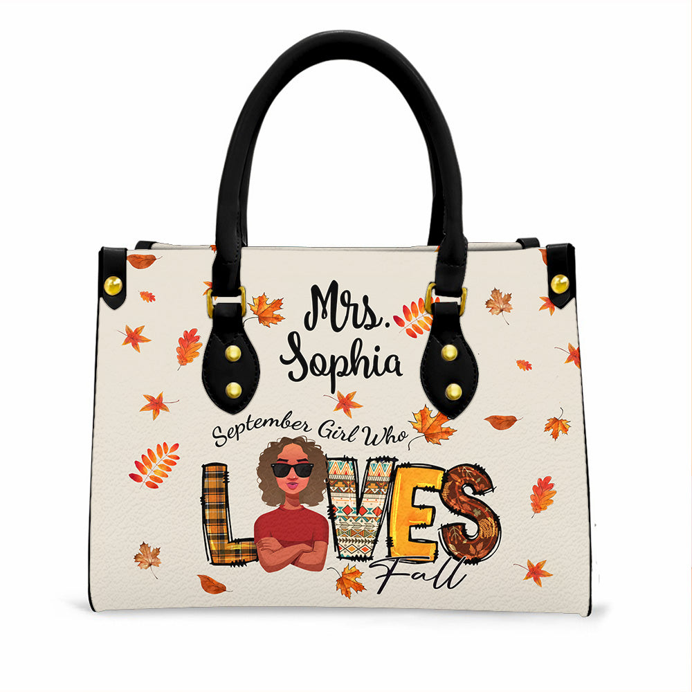 Personalized Leather Bag - September Birthday Gifts For September Queens, Queen Was Born In September