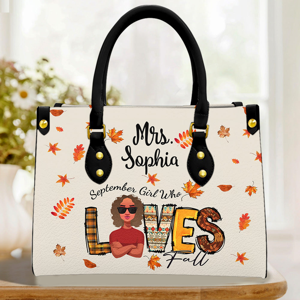 Personalized Leather Bag - September Birthday Gifts For September Queens, Queen Was Born In September