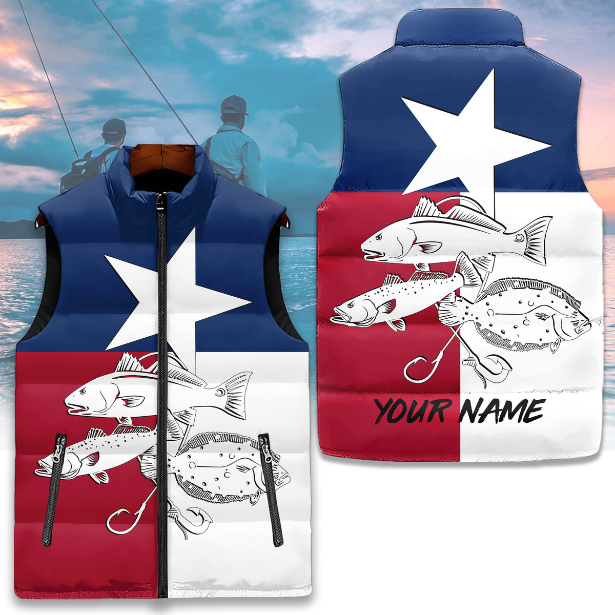 Puffer Vest - Personalized Gift Ideas For Fishing Lovers