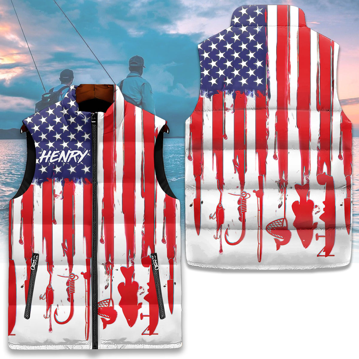Puffer Vest - Personalized Gift Ideas For Fishing Lovers
