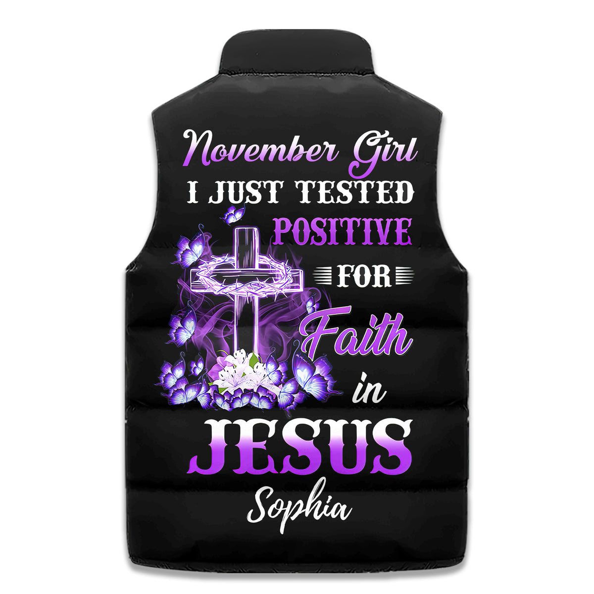 Puffer Vest - Personalized November Birthday Month, Gift Ideas For November Birthday