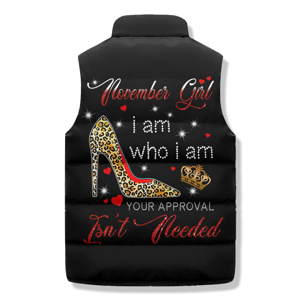 Puffer Vest - November Birthday Gifts, Custom Birthday Gift, Queens Are Born In November
