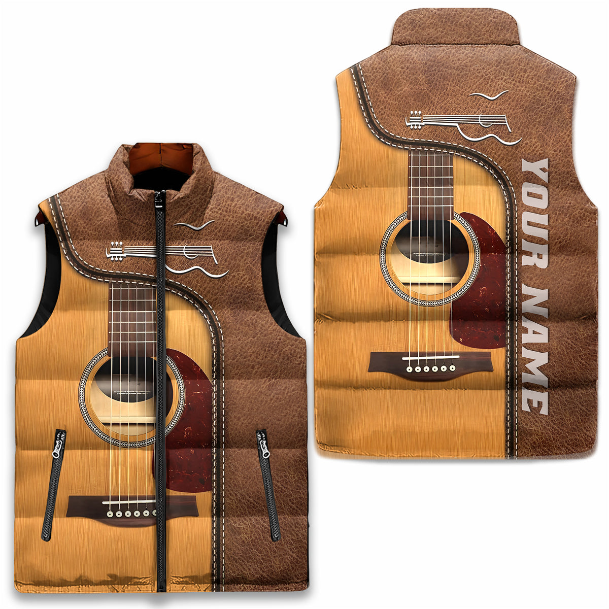 Puffer Vest - Personalized Gift Ideas For Guitar Lovers