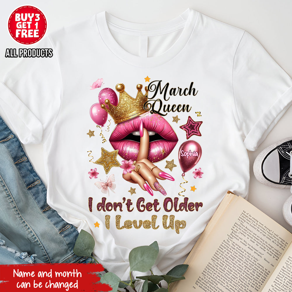 March Birthday Shirt, Custom Birthday Shirt, Queens Born In March, March Birthday Gifts, March shirts for Woman-YPT-ALK