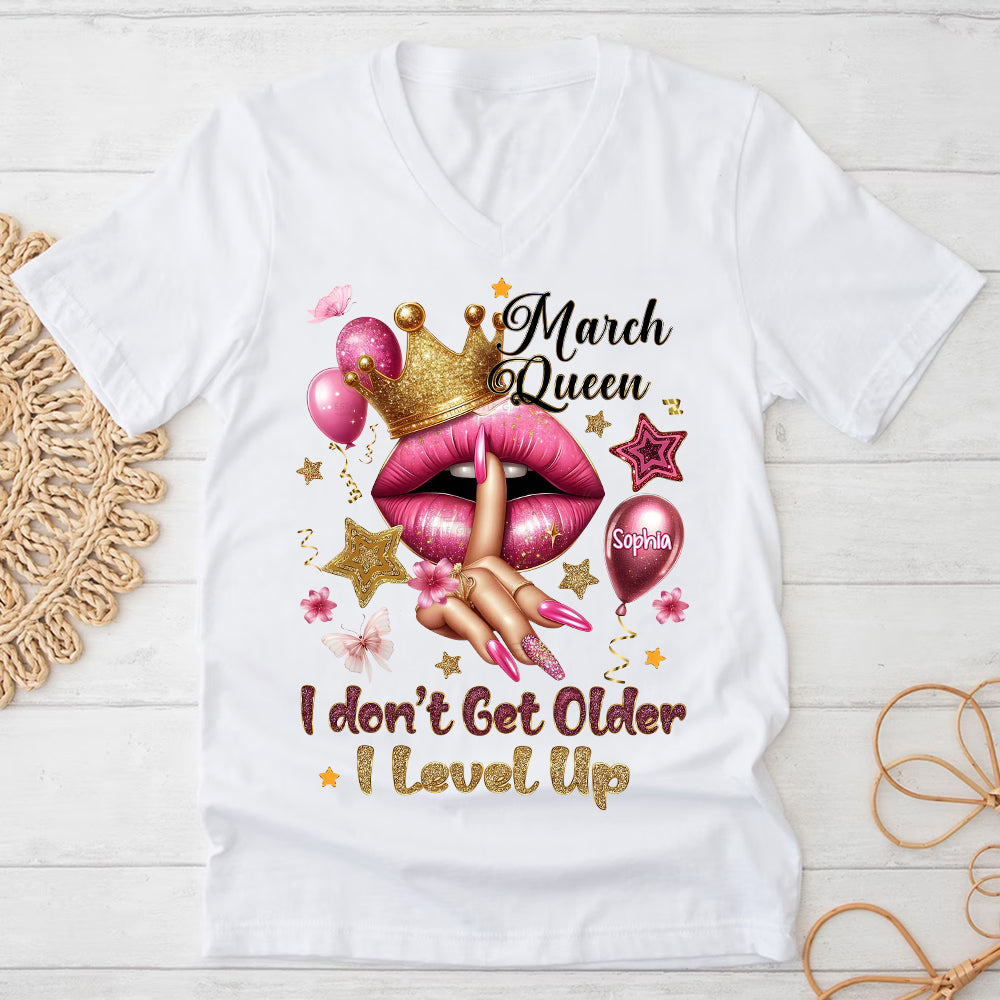 March Birthday Shirt, Custom Birthday Shirt, Queens Born In March, March Birthday Gifts, March shirts for Woman-YPT-ALK