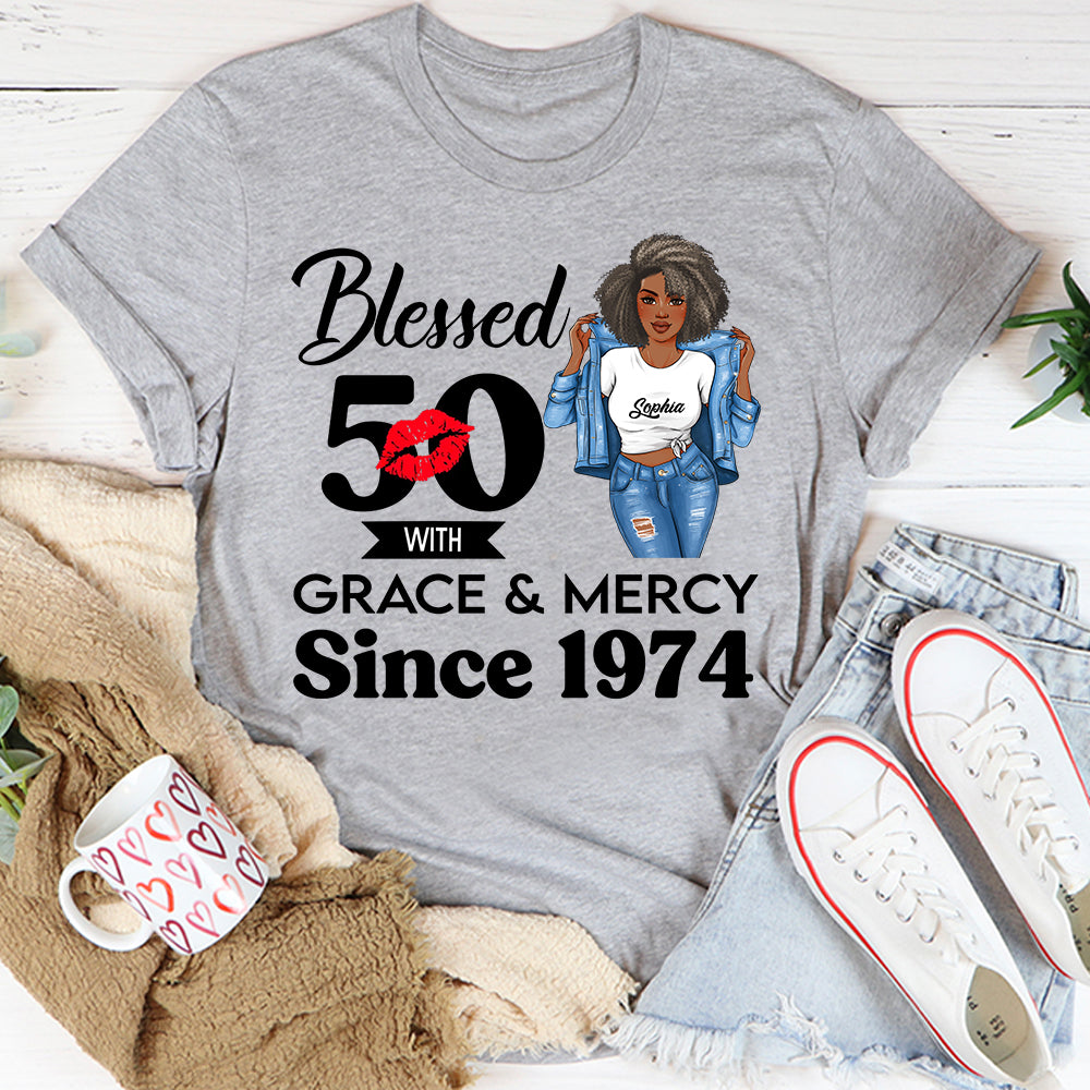 Personalized 50th birthday gifts ideas 50th birthday shirt for her back in 1974 turning 50 shirts 50th birthday t shirts for woman-YPT-HCT