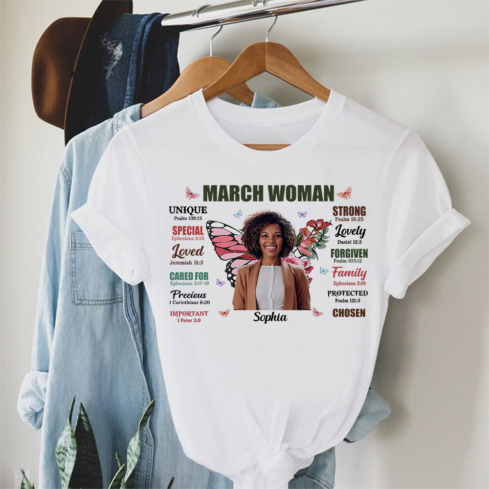 Custom Birthday Shirt, March Birthday Shirts For Woman, March Birthday Gifts