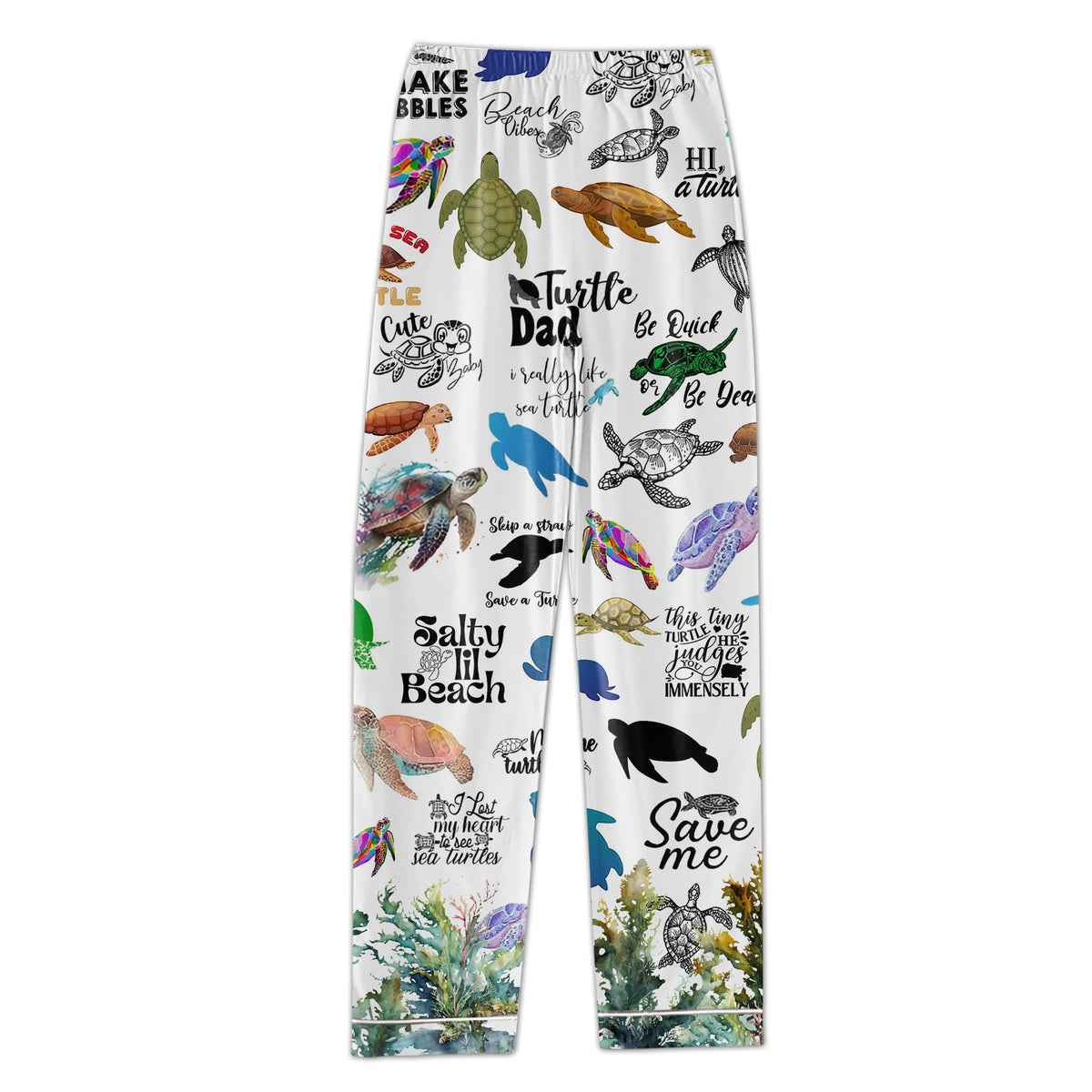 Personalized Women's Pajama Set, Gift For Turtle Lovers