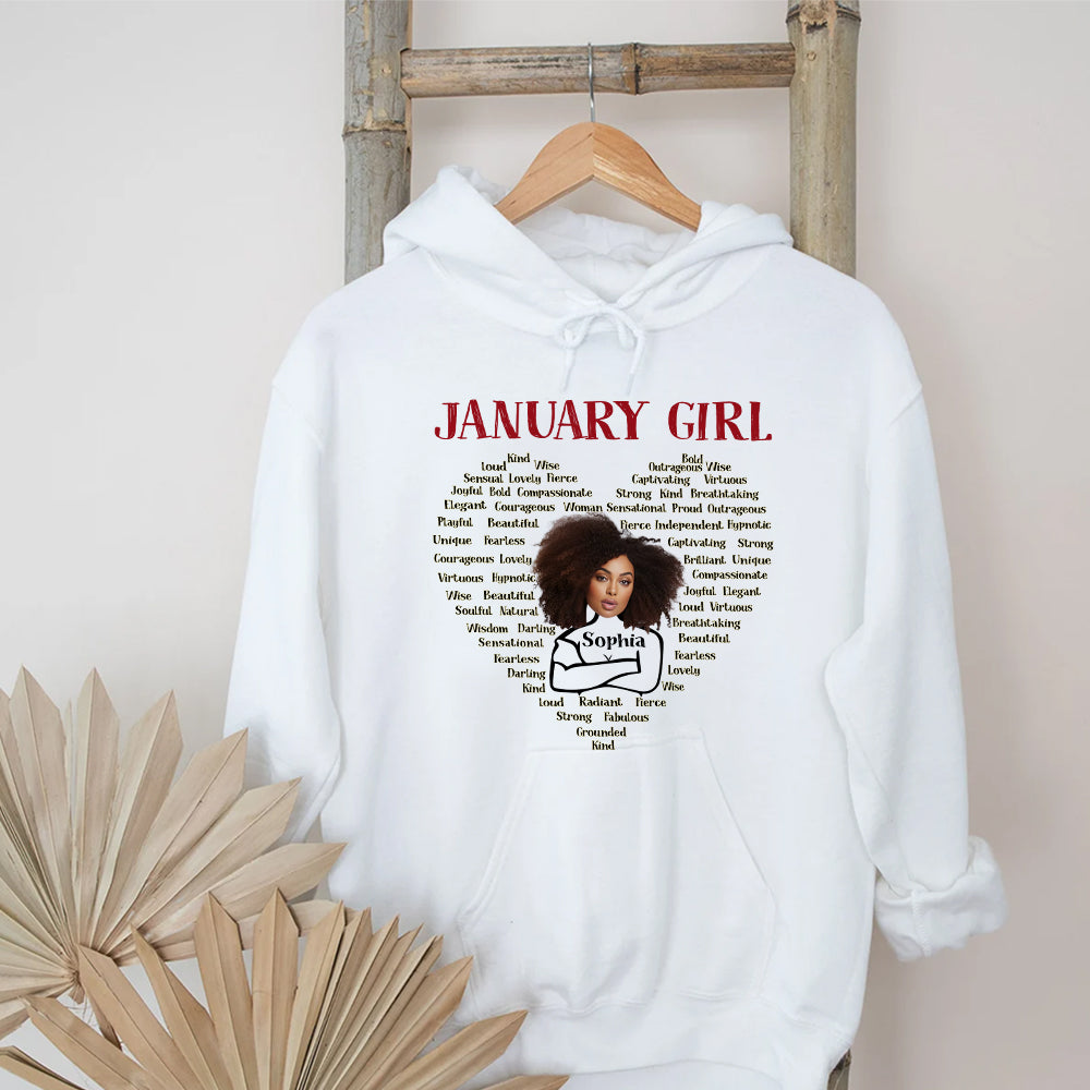 Custom January Birthday Shirt For Woman, Queens Are Born In January Gifts, January Birthday Woman Shirt, January Queen Gift