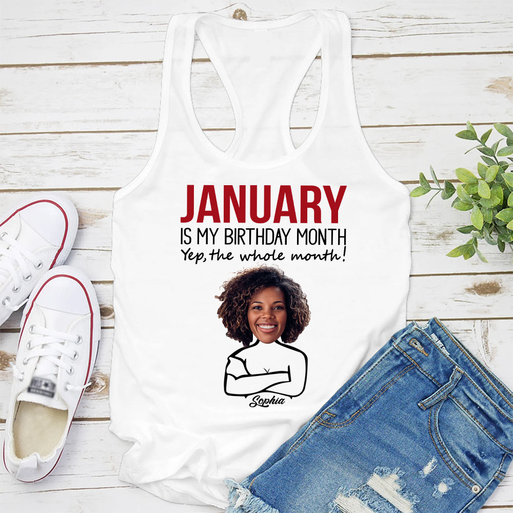 Custom January Birthday Shirt For Woman, Queens Are Born In January Gifts, January Birthday Woman Shirt, January Queen Gift