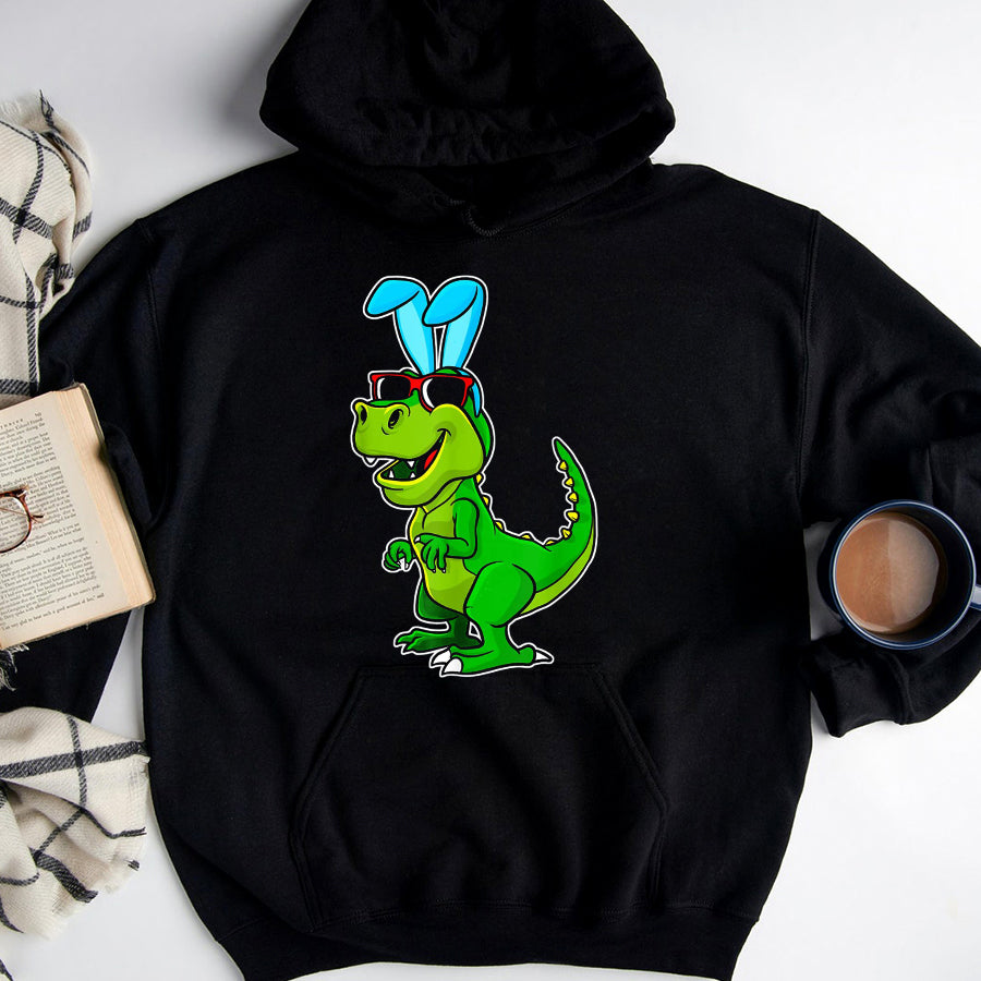 Easter Shirt T Rex Easter Bunny Funny Dinosaur Boys Basket Stuffers Kids T-Shirt Funny Easter Gift For Kids