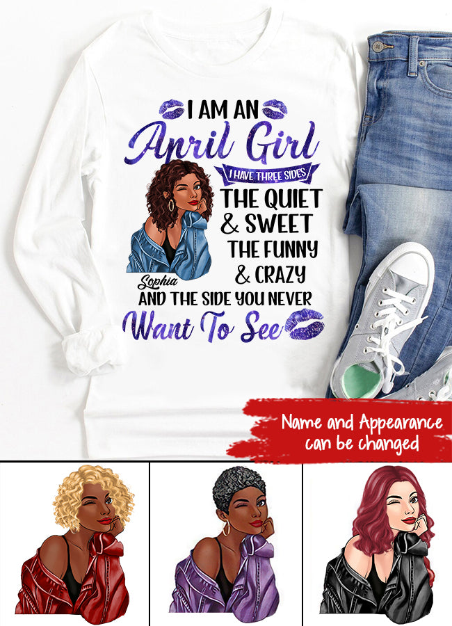 April Birthday Shirt, Custom Birthday Shirt, Queens Born In April, April Birthday Gifts, April Birthday Gifts