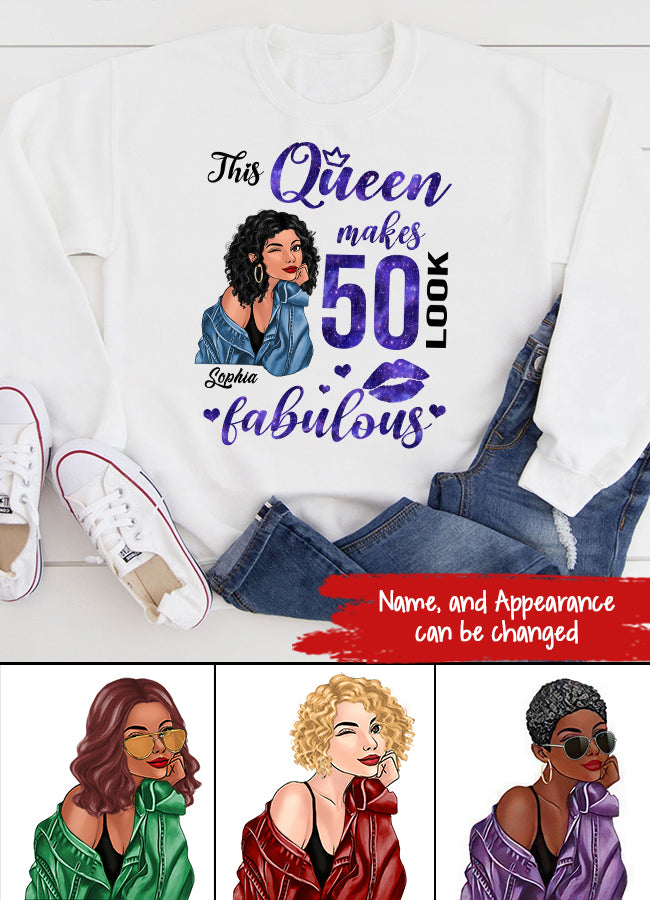 50th Birthday Shirts, Custom Birthday Shirts, Turning 50 Shirt for Women, Turning 50 and Fabulous Shirt, 1973 Shirt, Best Gifts for Women Turning 50.