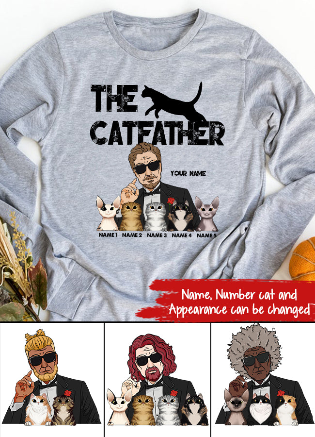 Personalized Fathers Day Shirts, The Cat Father‘s Day T Shirts, Best Cat Dad Shirt, Fathers Day Shirts For Dad, Happy Fathers Day Shirts, Father Day Gift