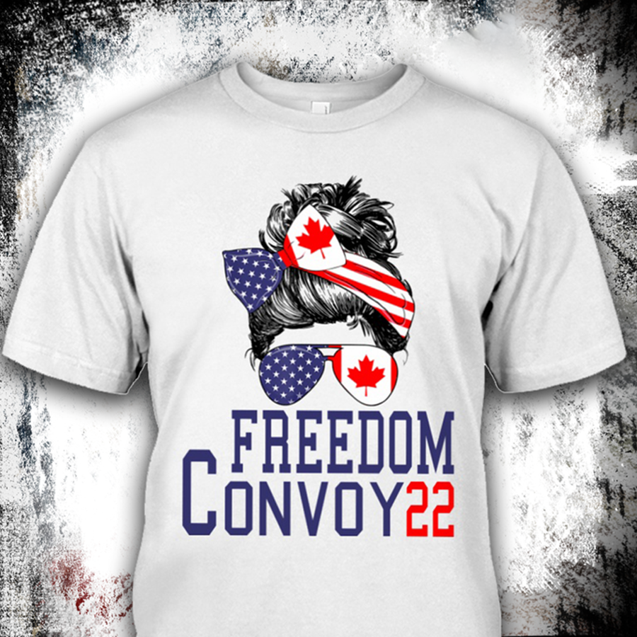 FreeDom Convoy 22 Shirt, Truck Driver Shirts Funny Trucker Shirts, Gifts For Truck Driver Shirt for Women