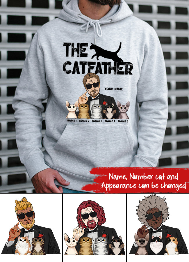 Personalized Fathers Day Shirts, The Cat Father‘s Day T Shirts, Best Cat Dad Shirt, Fathers Day Shirts For Dad, Happy Fathers Day Shirts, Father Day Gift
