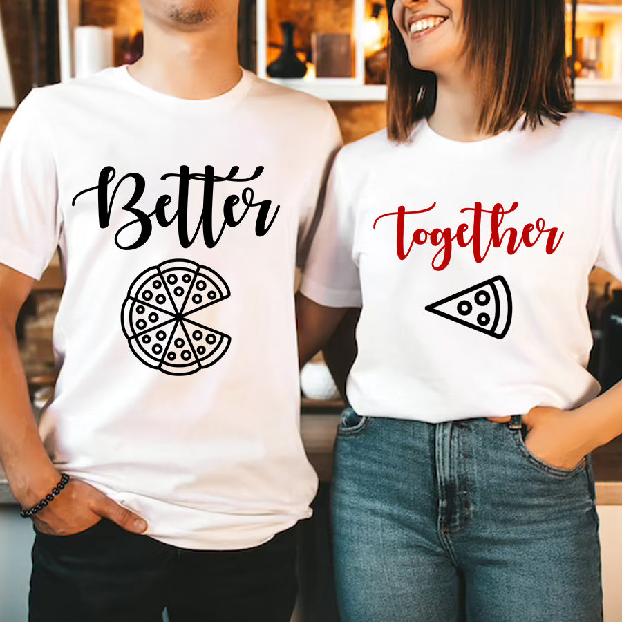 Couples Valentines Day Shirts, Pizza Valentines Shirt, Matching T Shirts For Couples, His And Her Valentine Shirts, Couple Shirt, Husband And Wife Shirt