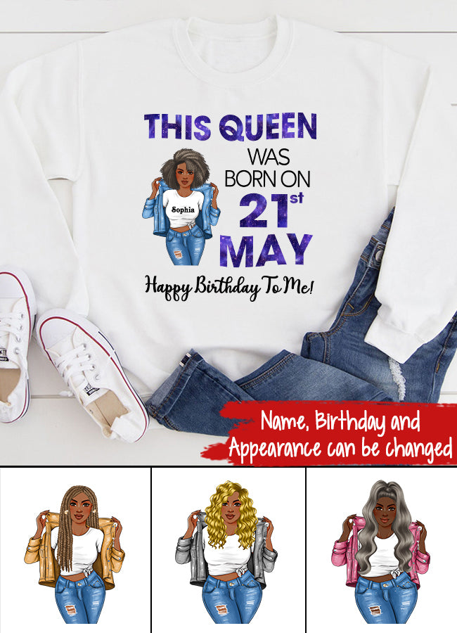 May Birthday Shirt, Custom Birthday Shirt, Queens Born In May, May Birthday Gifts, May Shirts For Woman