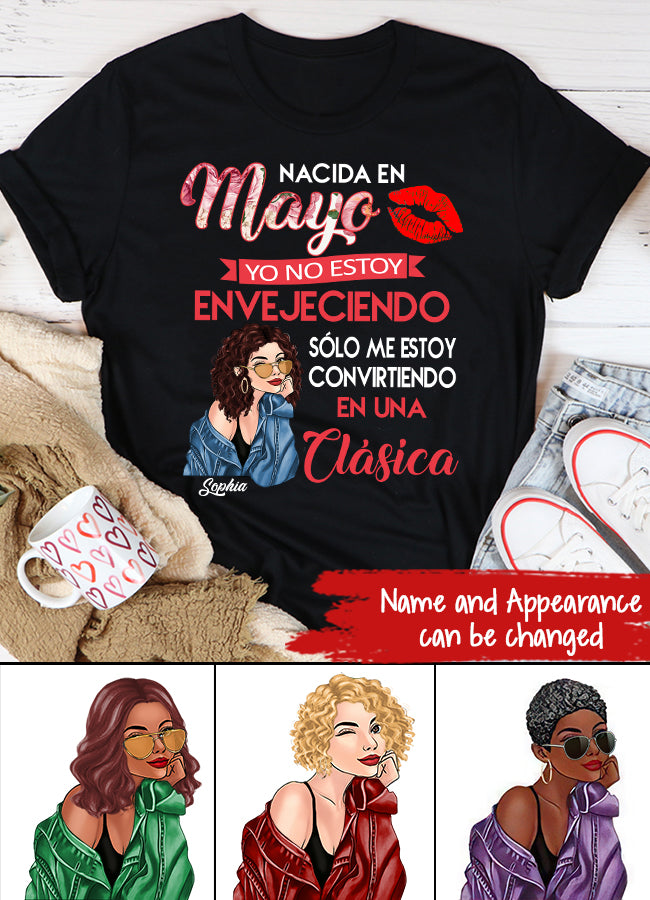 Camisa De Cumpleaños De Mayo, Camisa De Cumpleaños Personalizada, Reinas Nacidas En Mayo, Regalos De Cumpleaños De Mayo, Camisas De Mayo Para Mujeres
