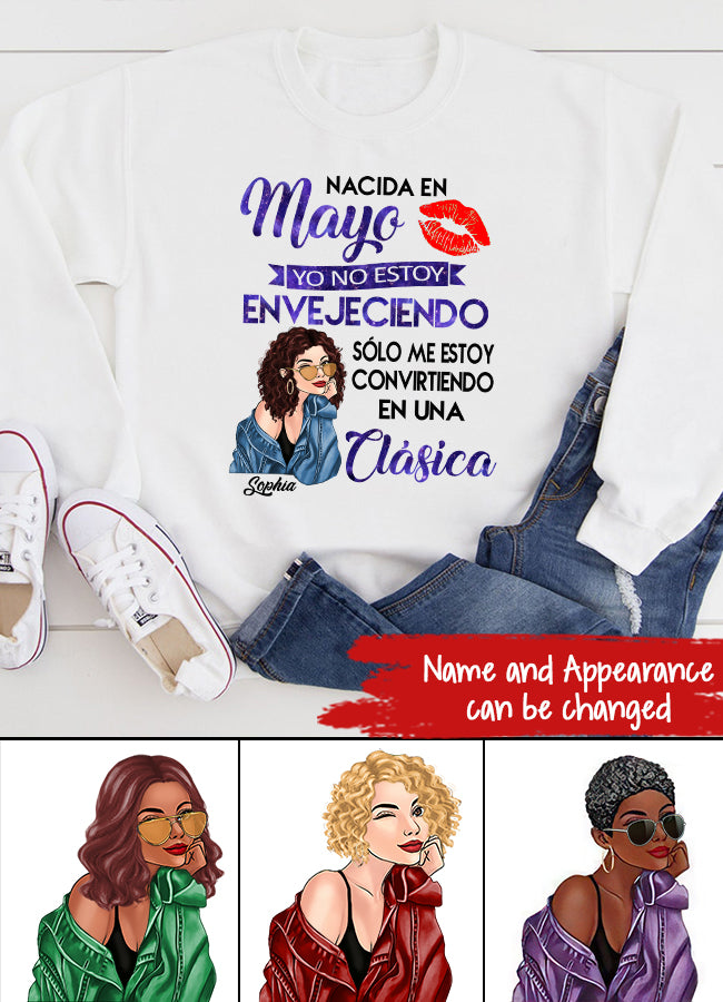 Camisa De Cumpleaños De Mayo, Camisa De Cumpleaños Personalizada, Reinas Nacidas En Mayo, Regalos De Cumpleaños De Mayo, Camisas De Mayo Para Mujeres